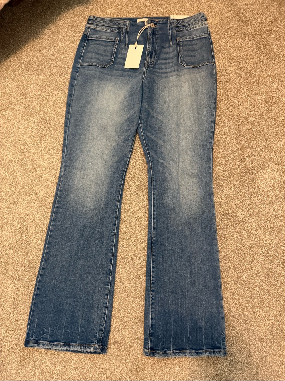 KanCan Denicee High Rise Bootcut Jeans Medium Wash Stretch Fit Size 15/31 NWT